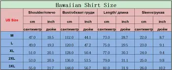 Mens Poletje Moda Hawaiian Majica Kratek Rokav Gumb Navzdol Gob Plaži Tiskano Majico Tropskih Aloha Stranka Počitnice Chemsie