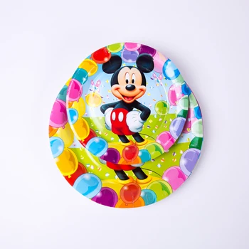 Mickey Mouse Stranka Dobave Rojstni Dan Dekoracijo Papir, Otroške Plenice Ploščo Pokal Prtom Slame Pokrivalo Fantje Baby Tuš