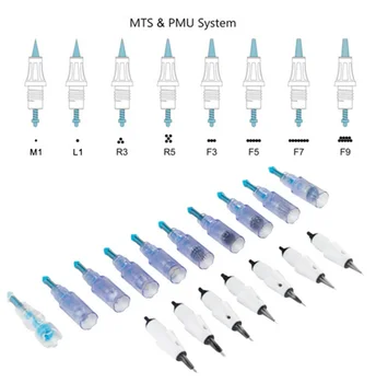 Microblading Tatoo Iglo Kartuše M1 L1 R3 R5 F5, F7 Igle Uporablja za Artmex V8 V3 V6 PMU Pol Permanentni Makeup Stroj