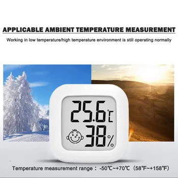 Mini Indoor Termometer Digitalni LCD Temperatura Prostora Higrometer Merilnika Senzor Vlažnosti Meter v Zaprtih prostorih Termometer, Temperaturo
