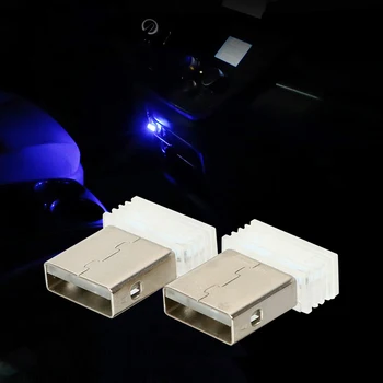 Mini USB Luči LED Avto Notranje zadeve Okolja Sijalka RGB Okrasne Čebulnice Avtomobilski Pribor Za Čoln terenska 4x4 Karavana RV Tovornjak