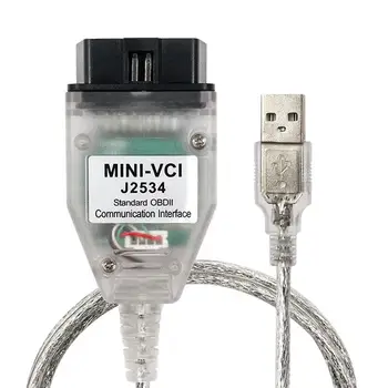 Mini VCI J2534 Diagnostični Kabel optični bralnik OBD2 Adapter USB Vmesnik Scan Kabel za Toyota Lexa V16.20.023 Auto Kabli Konektorji