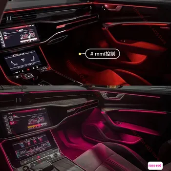 MMI nadzor osvetlitve Okolja Za Audi A6 A7 C8 2018 2019 2020 2022 Notranjosti LED Vzdušje Lučka vrata Footwell svetlobe original