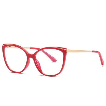Moda za Ženske Očal Okvir Mačka Oči Stilsko Polno Platišča Super Lahka tehtano Ženski Nov Prihod Recept Očala Očala