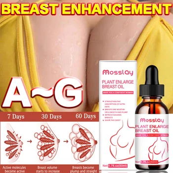 Mosslay Prsi Olje Seksi Massager Eterična Olja za Nego Telesa Poveča Elastičnost Ojačevalec Breast Krema za Ženske, 50 ml