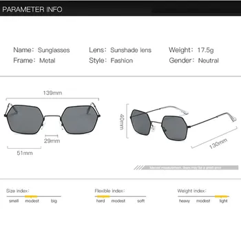 Moški Sunglass Kvadratnih Kovinskih Sonce Stekla Vožnje Moda Sunglass Oblikovalec Blagovne Znamke Sončna Očala Klasično Za Ženske Sončna Očala