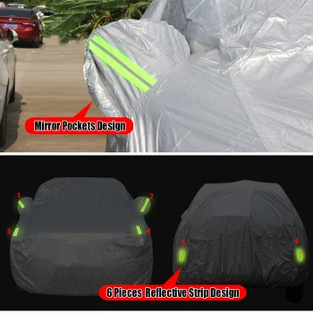 Na prostem Avto Kritje Auto Notranji Anti-UV Sonce Odtenek, Dež, Sneg, Prah Odporno Kritje Za Mazda 2 Demio