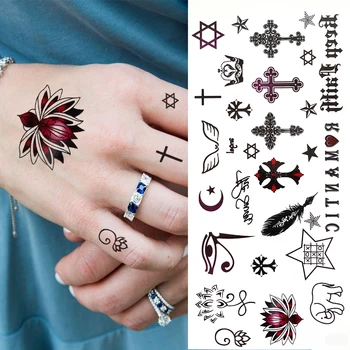 Nepremočljiva Mala Zvezda, Luna Začasne Tetovaže Za Otroke Obraz Tatoos Moških Luna Star Totem Ženske Infinity Ponaredek Tattoo Nalepke Strani