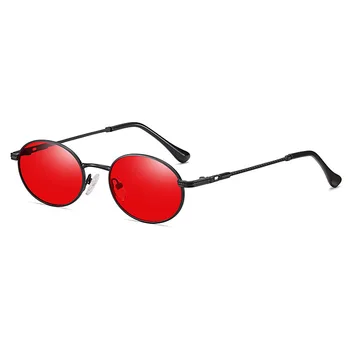 Nova Moda Mala sončna Očala Luksuzne blagovne Znamke Oblikovalec Ženske, Moške, Kovinsko Retro Ovalne sončna očala UV400 Odtenki Očala Oculos de sol