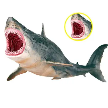 Ocean Morje Življenje Morskih Živali Megalodon Shark Akcijski Model Izobraževalne Igrače Slika Zbirka Učenje Igrače Darilo Za Otroka J8C8