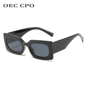 OEC CPO Moda Kvadratnih sončna Očala Ženske blagovne Znamke Oblikovalec Pravokotnik sončna Očala Ženski Retro Očala Ženske Slog UV400
