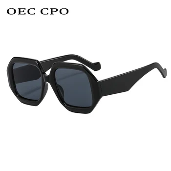 OEC CPO Tonirana Prevelik Kvadratnih sončna Očala Ženske blagovne Znamke Oblikovalec Punk Moških sončna Očala UV400 Odtenki Očala Gafas O1301
