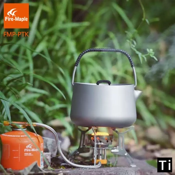 Ogenj Javor Titana Kava Čaj Pot Čajnik Piknik Ultralahkih Čaj Slovesnosti Prostem Kampiranje grelnik vode 1L