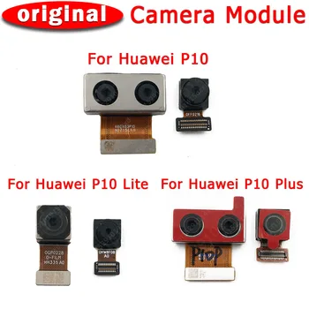 Original Spredaj Zadaj Kamero Nazaj Za Huawei P10 Lite Plus P10Lite P10Plus Glavni Sooča Modula Kamere Flex Zamenjava Rezervnih Delov