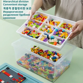 Otroci gradniki Škatla za Shranjevanje manjše izdelke iz Plastičnih Zabojnikov za Lego Bloka Igrače za Shranjevanje Organizator Polje Organizador Doma Pripomočke