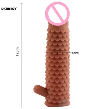 Penis Enlarger rokavi za enkratno uporabo kondoma za moške Zamudo Izliv Petelin Obroč Extender Petelin Obroč za Odrasle Sex Igrače izdelke, povezane s spolnostjo