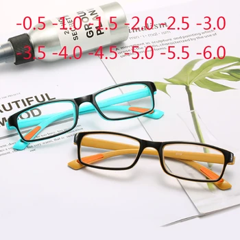 Plastična Očala za Kratkovidnost Kvadratnih Kratkovidan Očala Ženski Moški Kratkovidno Očala Očala -0.5 -1.0 -2.0, DA -8.0