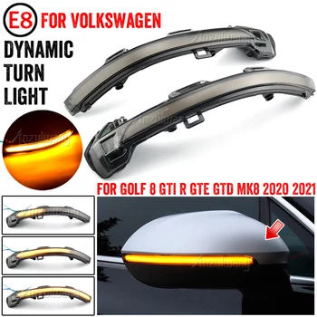 Poiščite LED Dinamični Vključite Opozorilne Luči Strani Ogledalo Utripajoča Luč Repetitorja Blinker Za VW Volkswagen Golf 8 GTI R GTE GTD MK8 2020