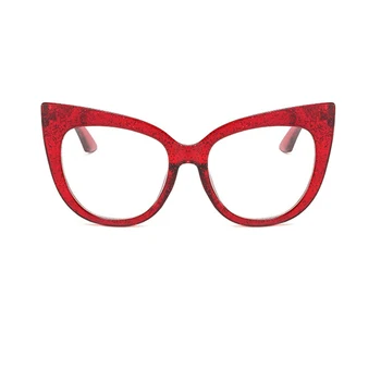 Seksi Rdeče Cat Eye Glasses Ženske Modni Kristalno Očala Okvirji Ženski Jasno, Letnik Odtenki Sončna Očala Oculos
