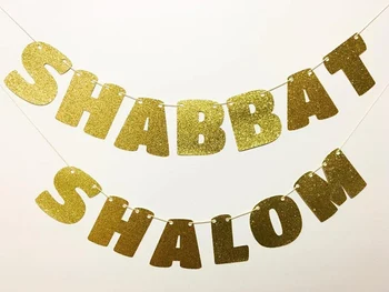 Shabbat Shalom okraski, bleščeče stranka, transparenti, rojstni dan okraski, prazničnega odlikovanja