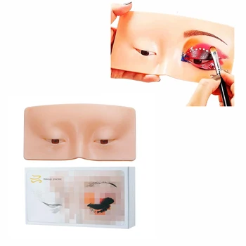 Silikonsko Blazinico za Večkratno uporabo 5D Tatoo Ličila Praksi Masko BoardPad Umetno Kožo, Oči, Obraz Lepoto Ličila Usposabljanje za Začetnike Študija
