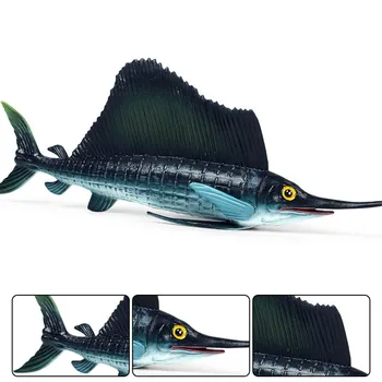 Simulacija Morskih Živali Viperfish Mečarice Model figuric Globoko morje Mečarica Ribe Miniaturni Izobraževalne Igrače za Otroke Darila