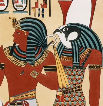 Stari Egipt Miti In Legende Bog Anubis In Boginje Hathor Hieroglifi Tuš Zavesa, Ki Jih Ho Me Lili Za Kopalnico Dekor