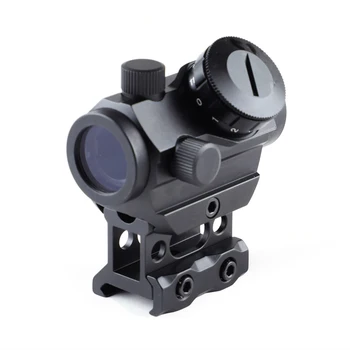 Taktično 1x20mm 4 MOA Red Dot Sight Optični Holografski Področje Z 20 mm, Železniškega In 1 cm Riser Gori Airsoft Streljanje Dodatki
