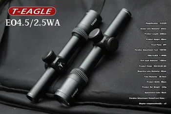 TEAGLE PS 4.5X20/EO 2.5X20 Optike Pogled HK Reticle Riflescope Za Lov Z Nosilci Optika Za Pnevmatika Ustreza Airgun Airsoft