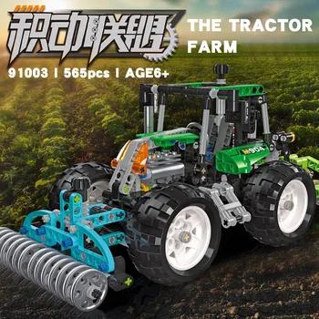 Tehnične Mesto Inženiring Vozila Gradnik Zbrati Opeke Kmet je Harrow Traktor Izobraževalne Igrače Za Fante Darila