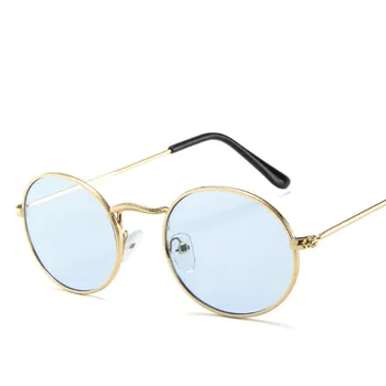 TOREJ VIZIJA Ovalne sončna Očala Ženske 2021 blagovne Znamke Oblikovalec Stekla Za Ženske/Moške, Kovinsko Retro Očala Ženske Luksuzni Krog Oculos De Sol