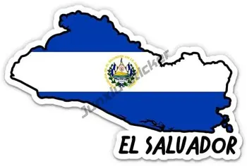 Ustvarjalne Nalepke El Salvador Zastave Nalepke Salvadoran Zastavo Zemljevid Nalepke Avto Assessoires Premium Kakovosti Vinyl Lepilo Nalepke KK13cm