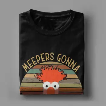 V Muppet Show Gtk Meepers Bo Meep T-Majice za Moške Disney Cotton Tee Shirt O Vratu Kratek Rokav T Shirt Plus Velikost Oblačila