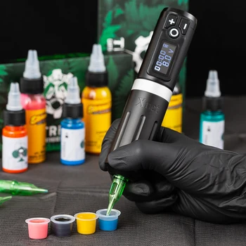 XNET Plus Brezžični Tatoo Pralni Baterije Pero Kompleti LED Zaslon Z TREX Tatoo Kartuše Strokovno Tattoo Oprema Komplet