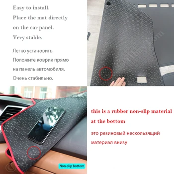 Za Toyota Prius, V Daihatsu Mebius 2012 ~ 2019 ZVW40 Anti-Slip Usnje Mat nadzorna plošča Pokrov Pad Pribor 2016 2017 2018