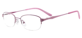 Ženske Očala Okvir Pol Platišče Kovinsko Ovalne Očala Na Recept Leče Kratkovidnost Branje Multifokalna
