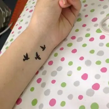 Ženski Modni Ptice Letijo Začasno Nepremočljiva Tattoo Nalepke Body Art Nalepko Pasu Nepremočljiva Pisane Začasni Tattoo Nalepke N
